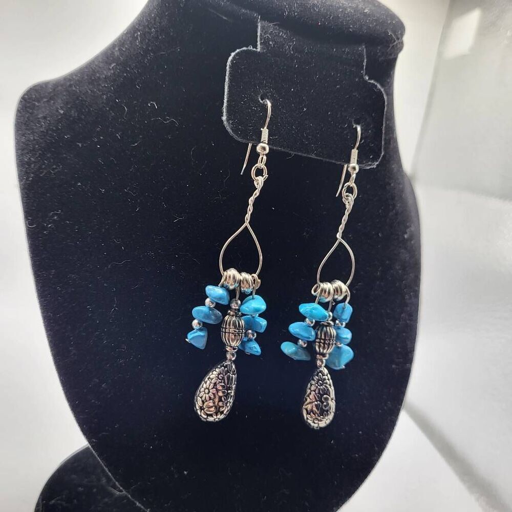 Southwestern Style Turquoise and Silver Beads